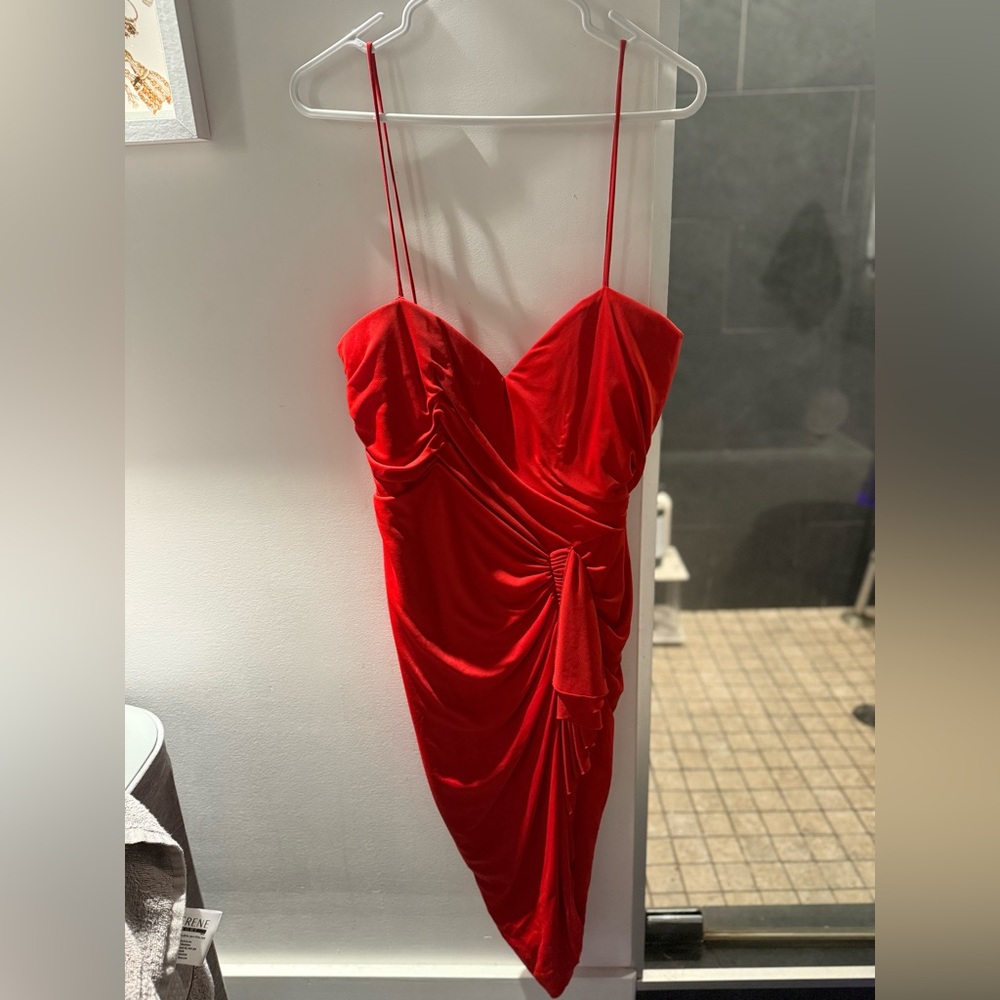Loris Azzaro vintage Red Strapless Dress